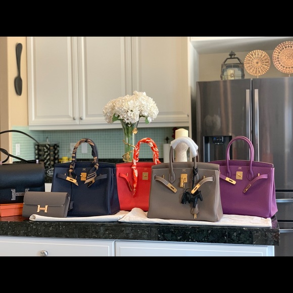 Hermes Birkins 30 Etoupe and Bleu Nuit available